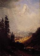 Albert Bierstadt The_Matterhorn Germany oil painting artist
